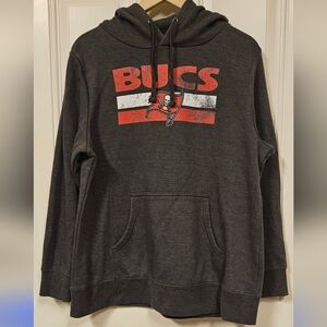TAMPA BAY BUCCANEERS-Gray Jersey Knit Womens Logo Hoodie size XL